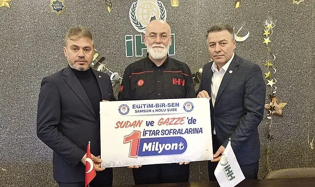 Eğitim Bir-Sen'den Gazze ve Sudan'a Gönül Köprüsü: 1 Milyon TL'lik İftar Desteği
