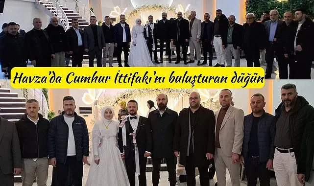 Havza'da Fatih Yaman ve Feyzanur Türkmenoğlu dünyaevine girdi