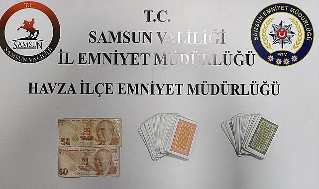 Havza'da kumar denetiminde 7 şahsa 81 Bin TL ceza