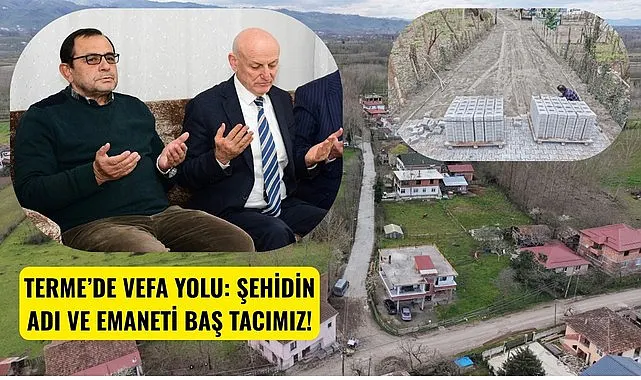 Termeli şehit Bülent Karataş’ın ailesinin yolu baştan aşağı yenileniyor