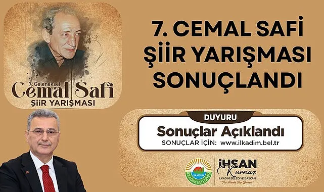 7. Cemal Safi Şiir Yarışması Sonuçlandı