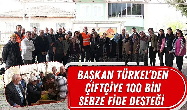 Atakumlu çiftçiye 100 bin adet sebze fidesi