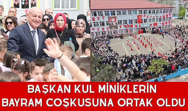 Başkan Kul miniklerin bayram coşkusuna ortak oldu