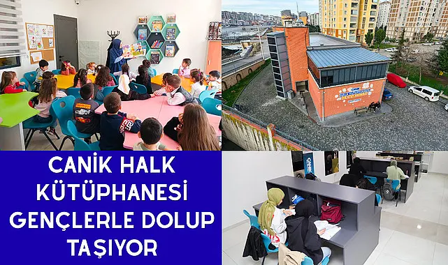 Canik Halk Kütüphanesi Gençlerle Dolup Taşıyor
