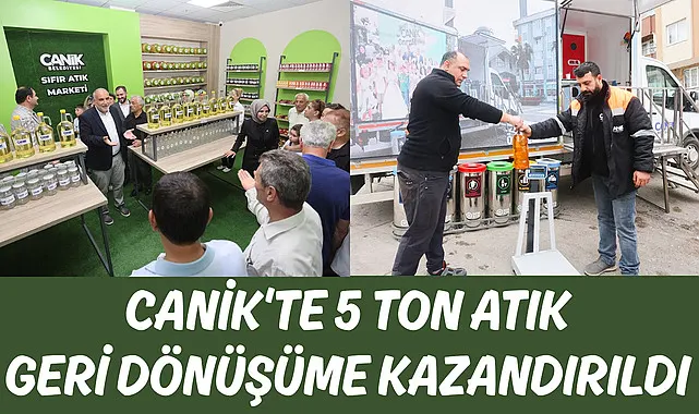 Canik'te 5 Ton Atık Geri Dönüşüme Kazandırıldı 