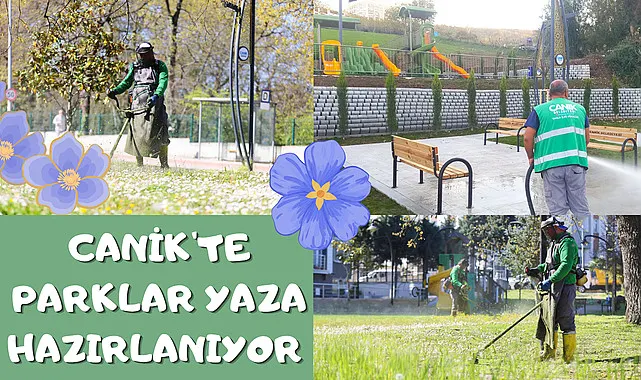 Canik'te Parklar Yaza Hazırlanıyor 