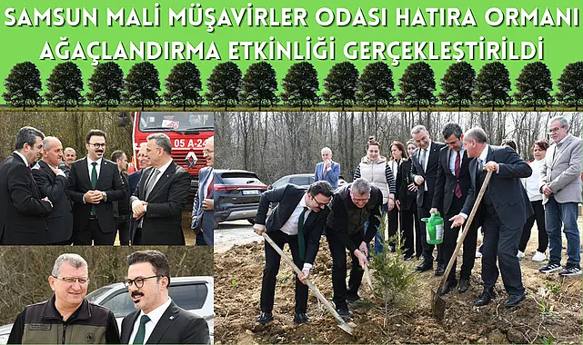 Samsun Mali Müşavirler Odası Hatıra Ormanı Ağaçlandırma Etkinliği Gerçekleştirildi