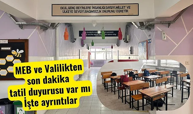 Samsun son dakika Samsun'da bugün ve yarın okullar tatil mi?