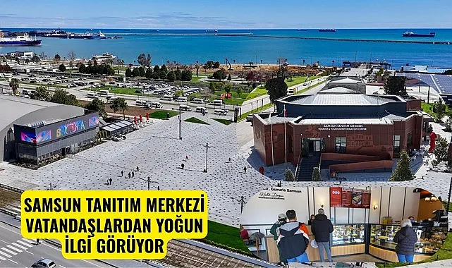 Samsun Tanıtım Merkezi yerli ve yabancı turistlere rehberlik ediyor