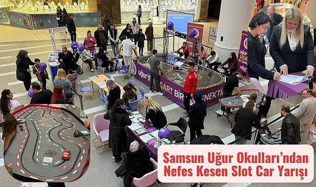 Samsun Uğur Okulları Slot Car Yarışı Nefesleri Kesti