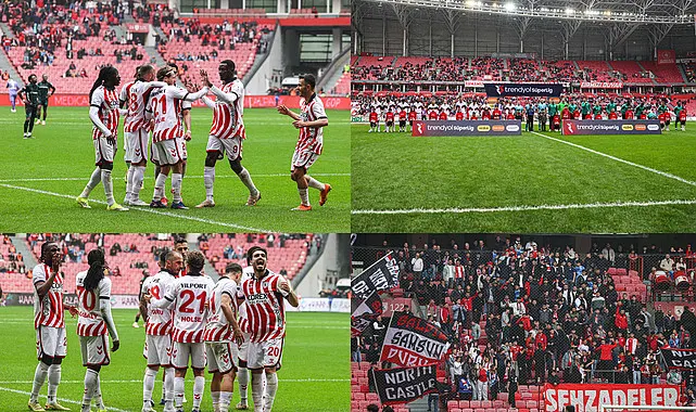 Samsunspor galibiyeti hediye etti