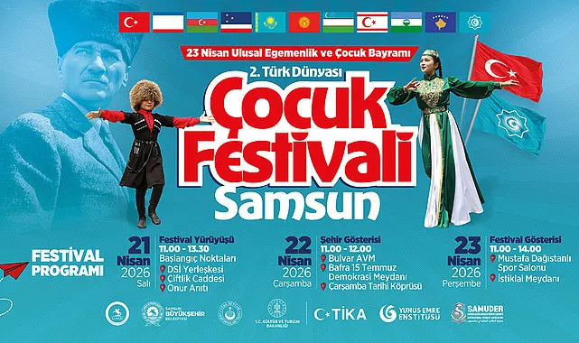 Türk Dünyası çocukları ikinci kez Samsun'da buluşuyor