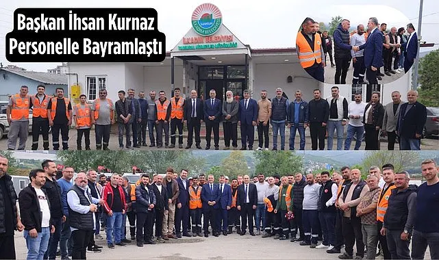 Başkan İhsan Kurnaz Personelle Bayramlaştı