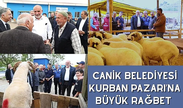Canik Belediyesi Kurban Pazarı’na Büyük Rağbet 