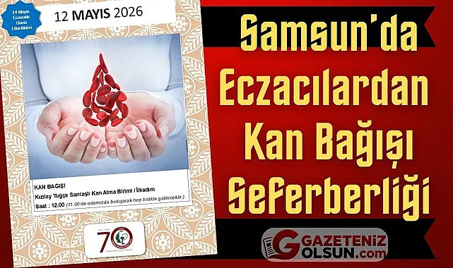 Samsun’da Eczacılardan Kan Bağışı Seferberliği