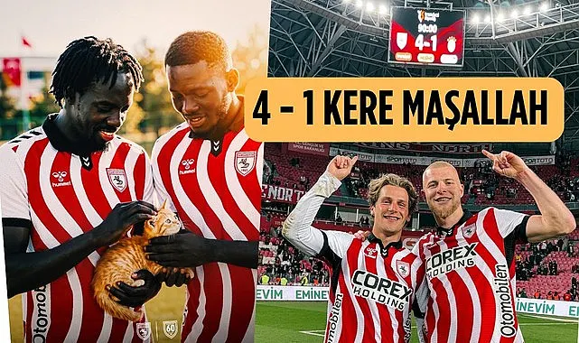 Samsunspor'dan skora gönderme 4-1 kere maşallah!