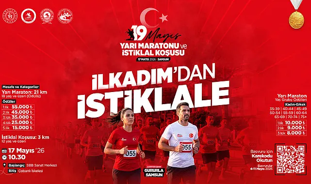 Sporun kalbi Samsun'da atıyor: 19 Mayıs Yarı Maratonu ve İstiklal Koşusu Düzenleniyor