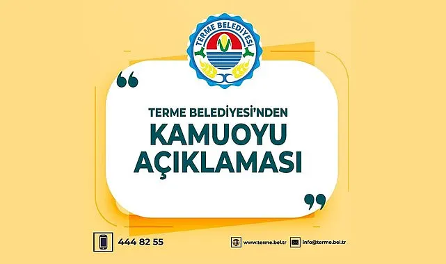 Terme Belediyesi’nden İddialara Yanıt: Hizmette Ayrımcılık Söz Konusu Değildir