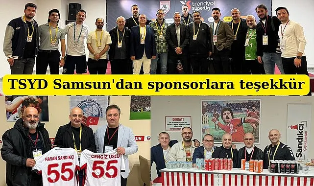 TSYD Samsun'dan sponsorlara teşekkür