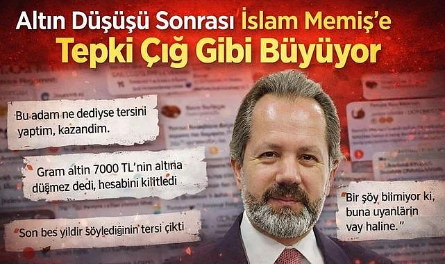 Altın neden düşüyor İslam Memiş'e sert eleştiriler! İslam Memiş kimdir?