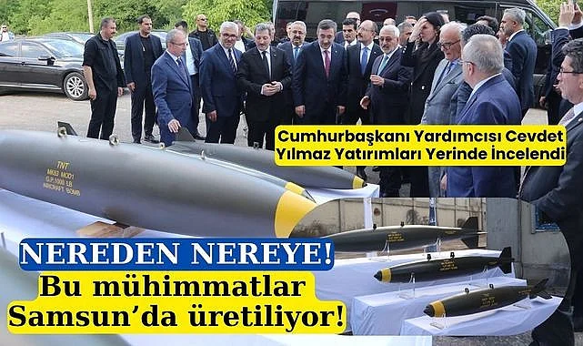 Cumhurbaşkanı Yardımcısı Cevdet Yılmaz Samsun'da, yatırımlar yerinde incelendi