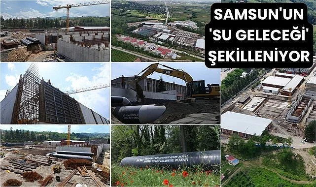 Samsun'da Selahattin Ereren İçme Suyu Arıtma Tesisi 2. Kademe İnşaatı devam ediyor
