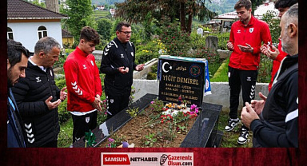 Samsunspor U19 Takımı Yiğit Demirel’in kabrini ziyaret etti