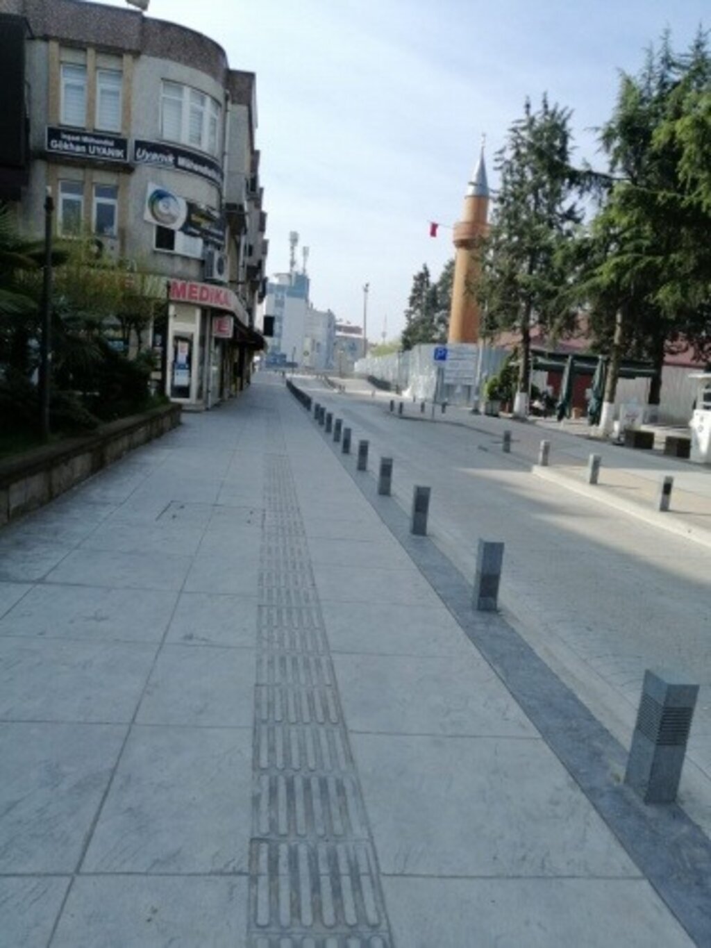 Sokağa çıkma yasağında Samsun sokakları havadan görüntülendi