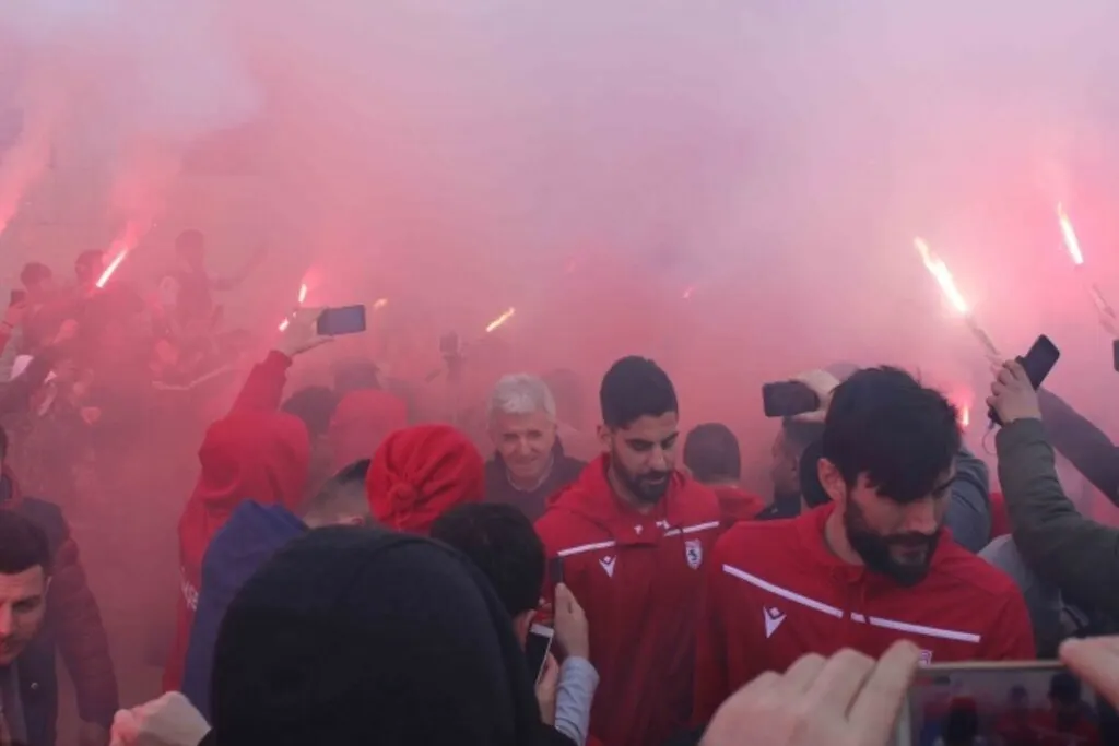 Taraftardan Samsunspor'a Coşkulu Karşılama