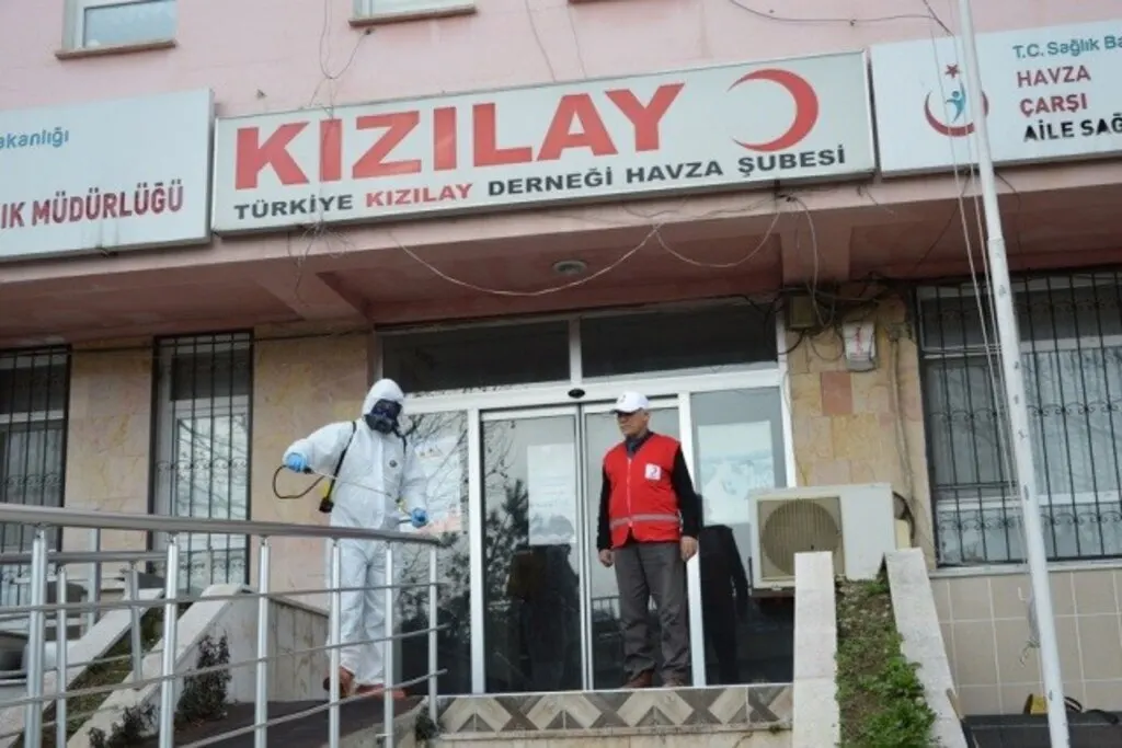 Türk Kızılayı Havza Temsilciliği dezenfekte edildi