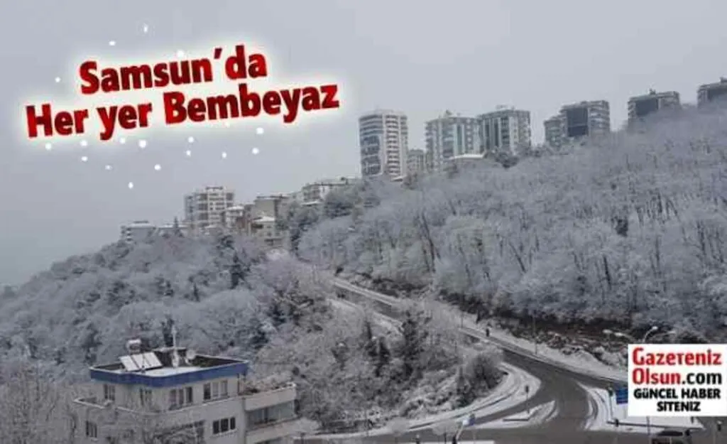 Samsun'dan Kar Manzaraları