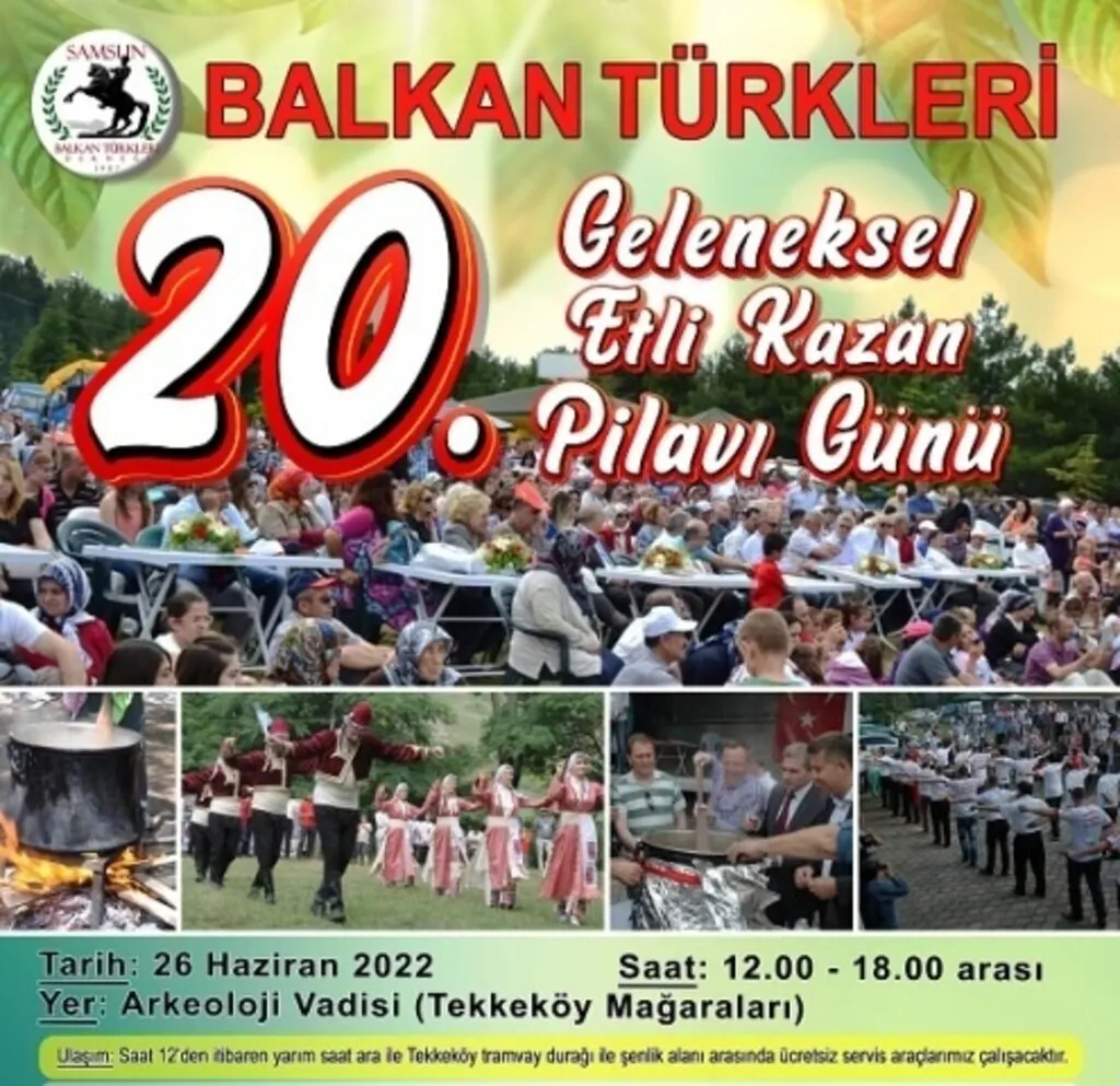 Samsun Balkan Türkleri'nden 20. Geleneksel Etli Kazan Pilavı Günü Ertelendi!