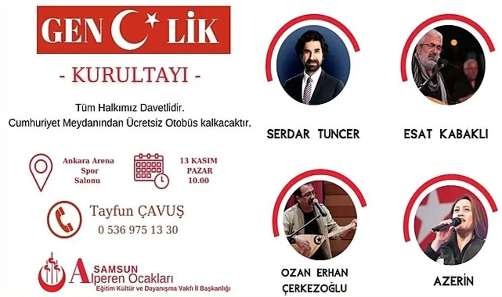 Alperen Ocakları'ndan Büyük Gençlik Kurultayı'na davet