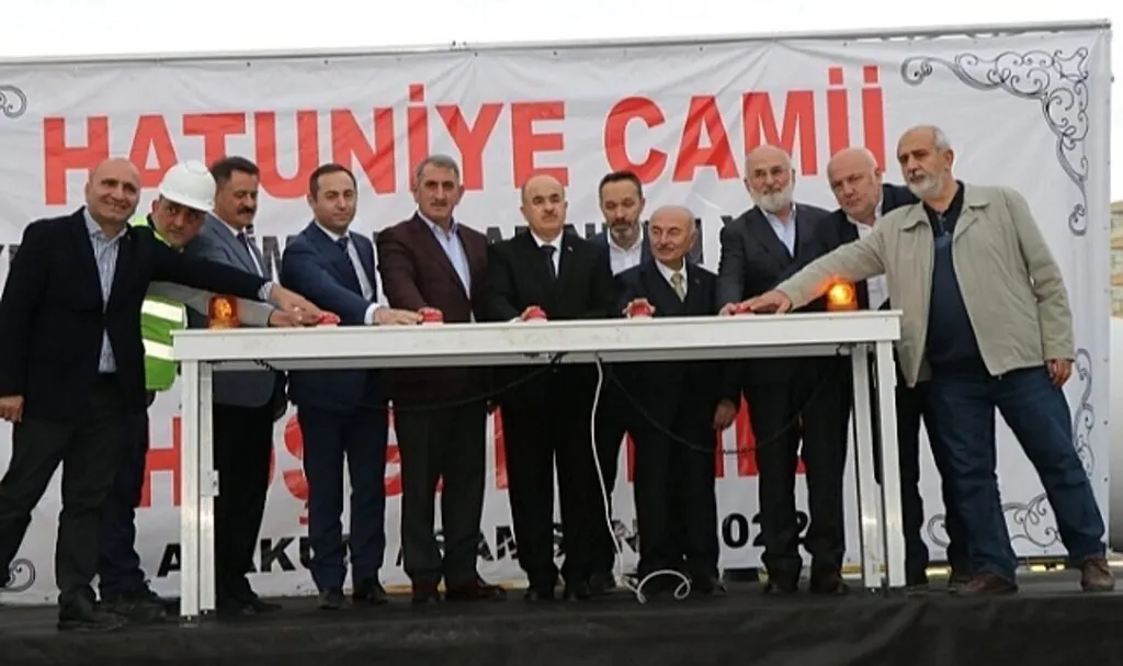 Hatuniye Camii'nin temeli dualarla atıldı