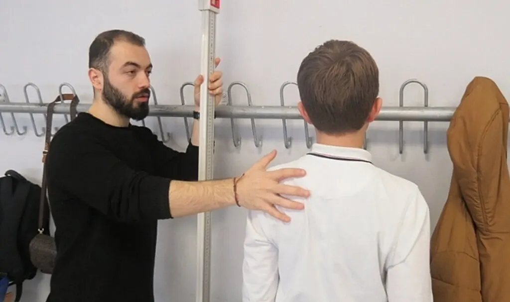 TED Samsun Koleji'nde skolyoz taraması