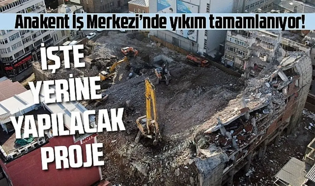 Anakent İş Merkezi'nde yıkım tamamlanıyor! Samsun Haber