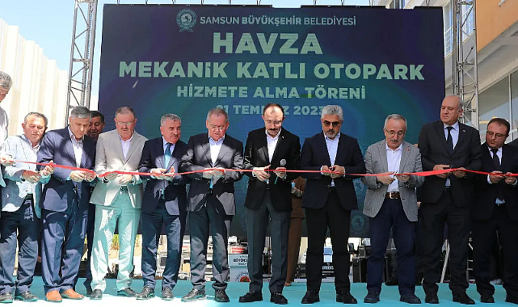 Havza Mekanik Katlı Otopark için muhteşem açılış