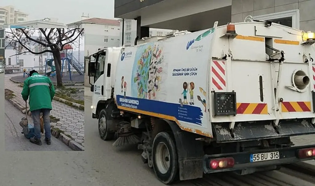 Canik Belediyesi Temizlik İşleri'nden pırıl pırıl temizlik