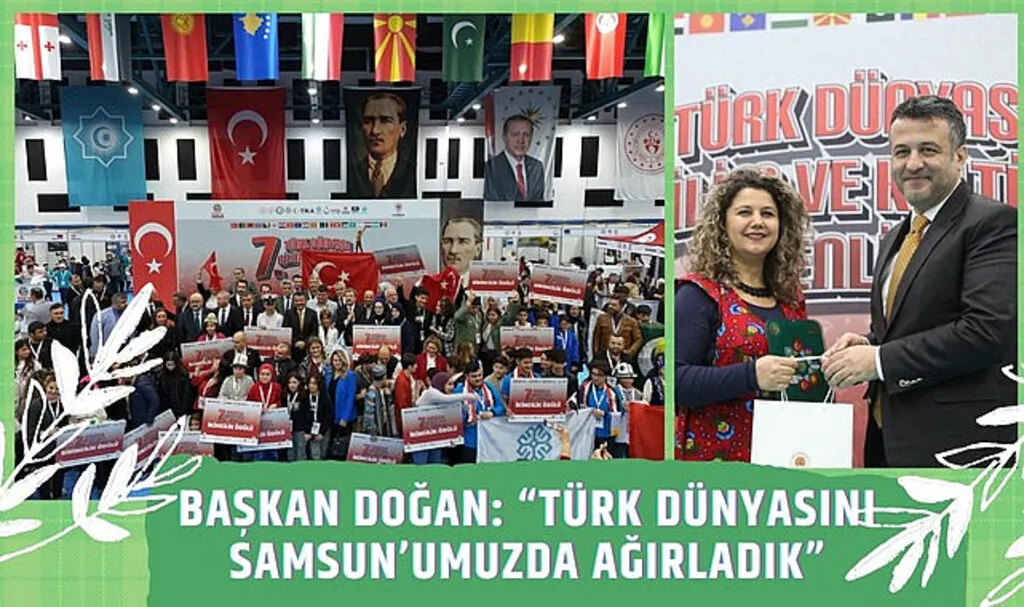 Uluslararası Türk Dünyası Bilim ve Kültür Şenliği Samsun'da coşkuyla gerçekleşti