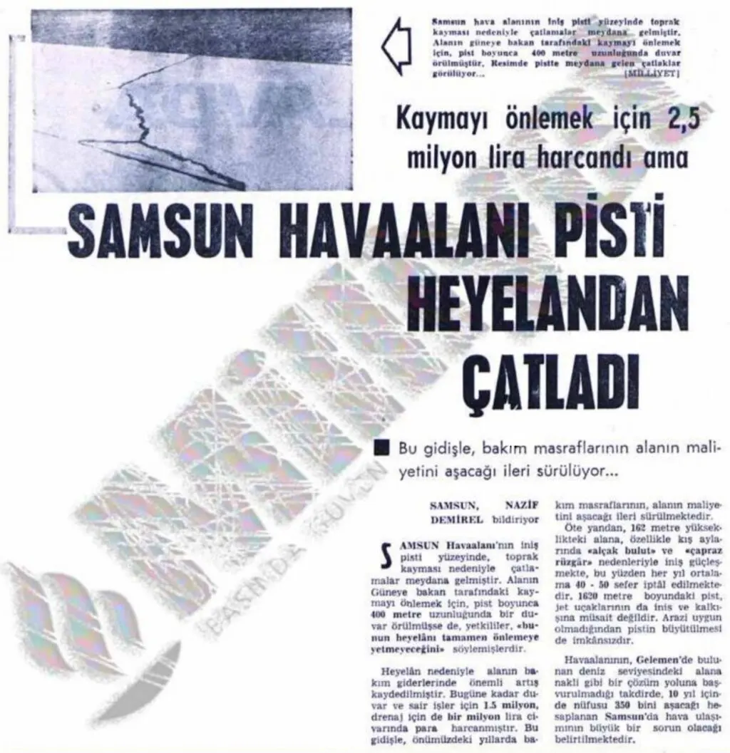 Samsun Havalimanı ve Samsun Çarşamba Havalimanı tarihi!