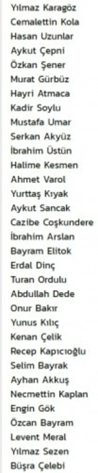 İlkadım AK Parti - MHP Belediye Meclis üyesi aday listesi