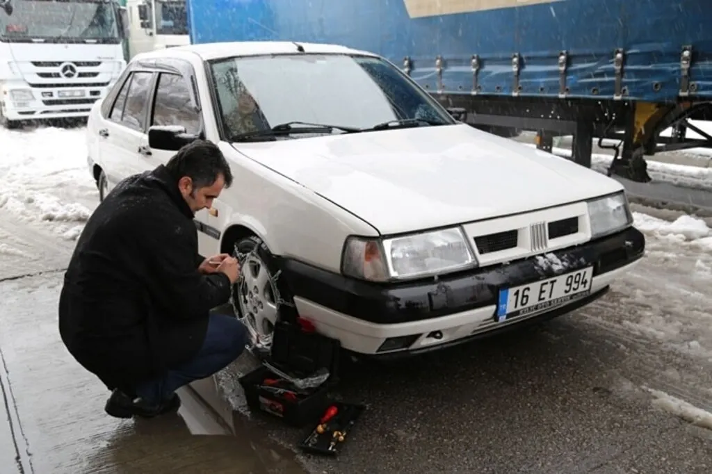 Samsun'dan kar manzaraları