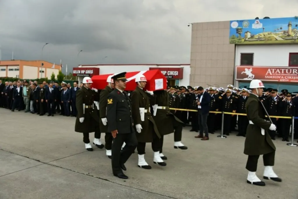 Şehit Mutlu Can Meşeci’nin cenazesi Samsun'a getirildi