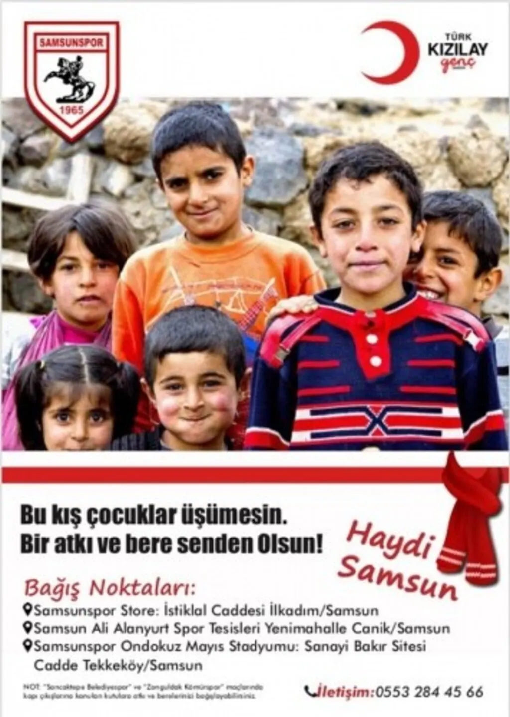 Genç Kızılay Samsun’dan Samsunspor taraftarına büyük çağrı!
