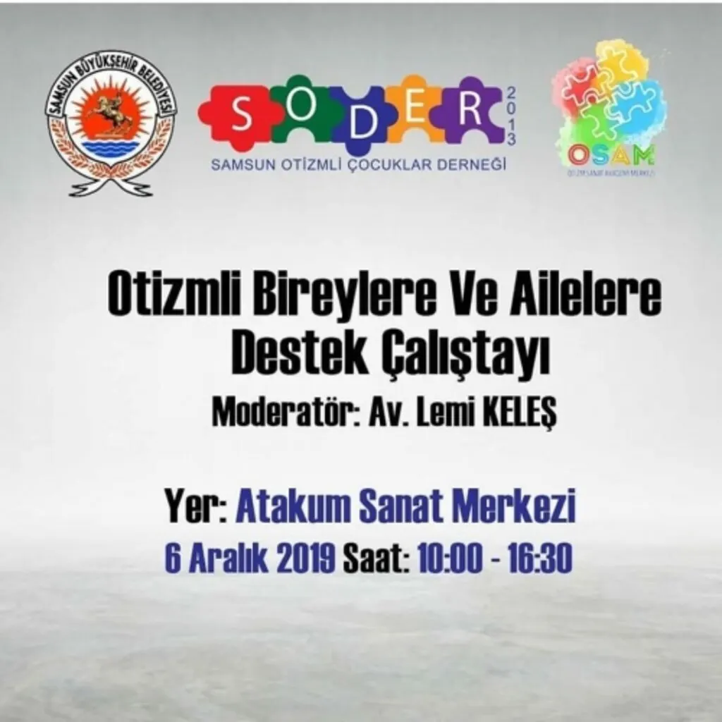 Samsun'da Otizm Çalıştayı yapılacak!
