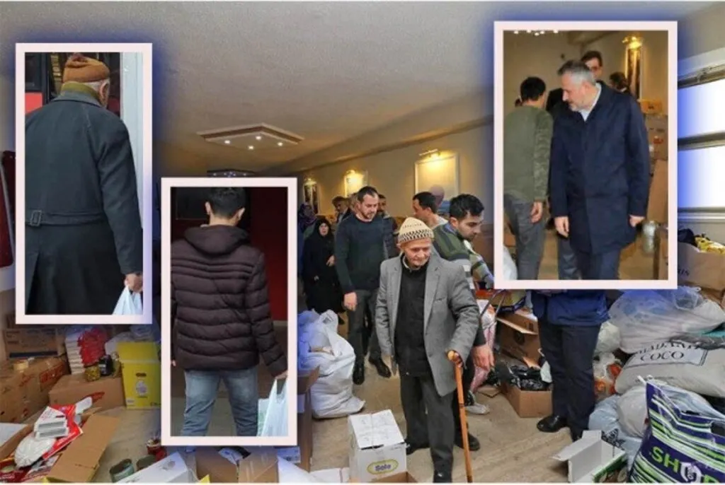 Bafra'da Depremzedelere Yardım Kampanyası