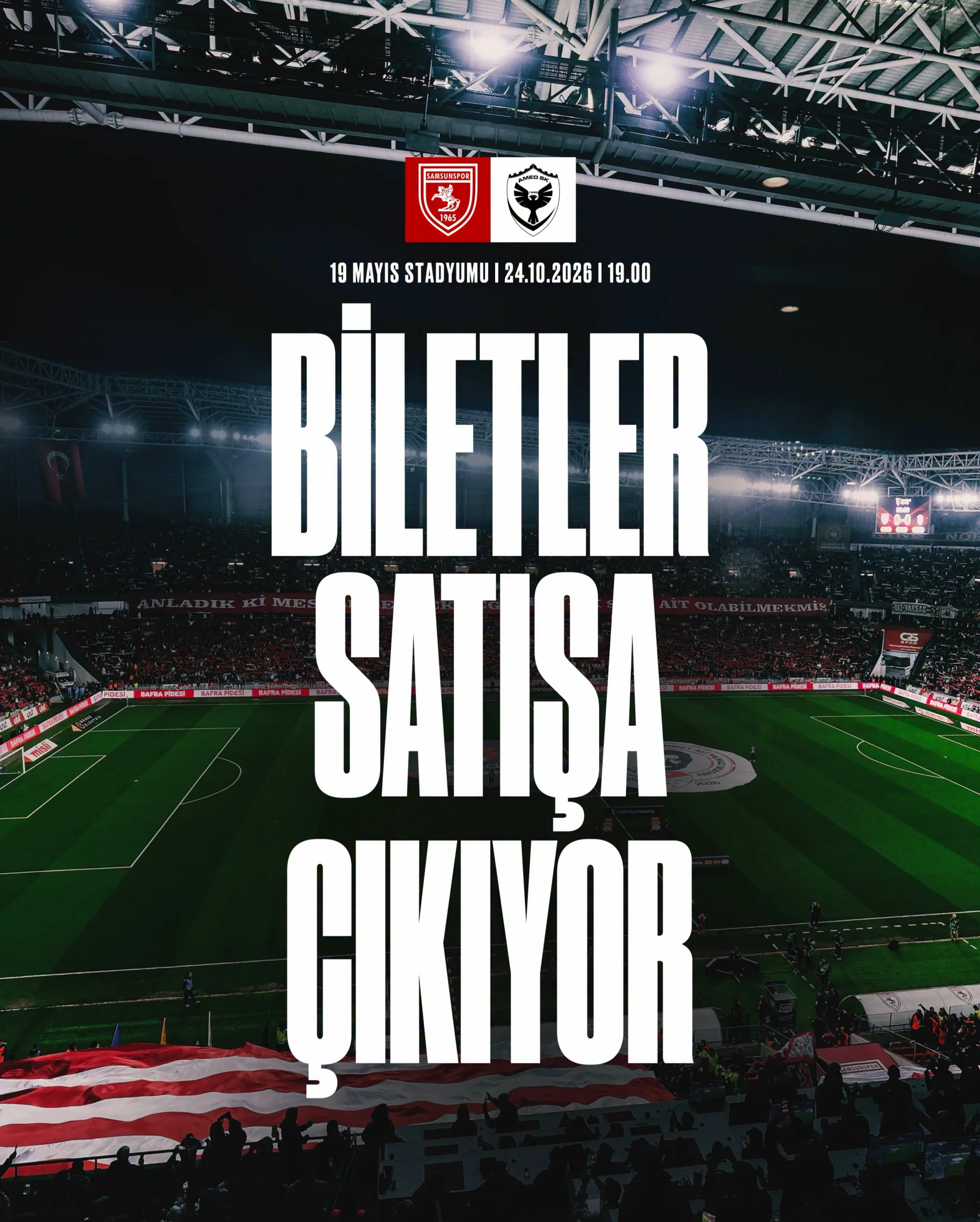 Samsunspor Amedspor Maçı Biletleri satışa çıkıyor! Samsunspor'dan Kadın, Öğrenci ve Engelli Taraftarlara İndirim - Fotoğraf 1
