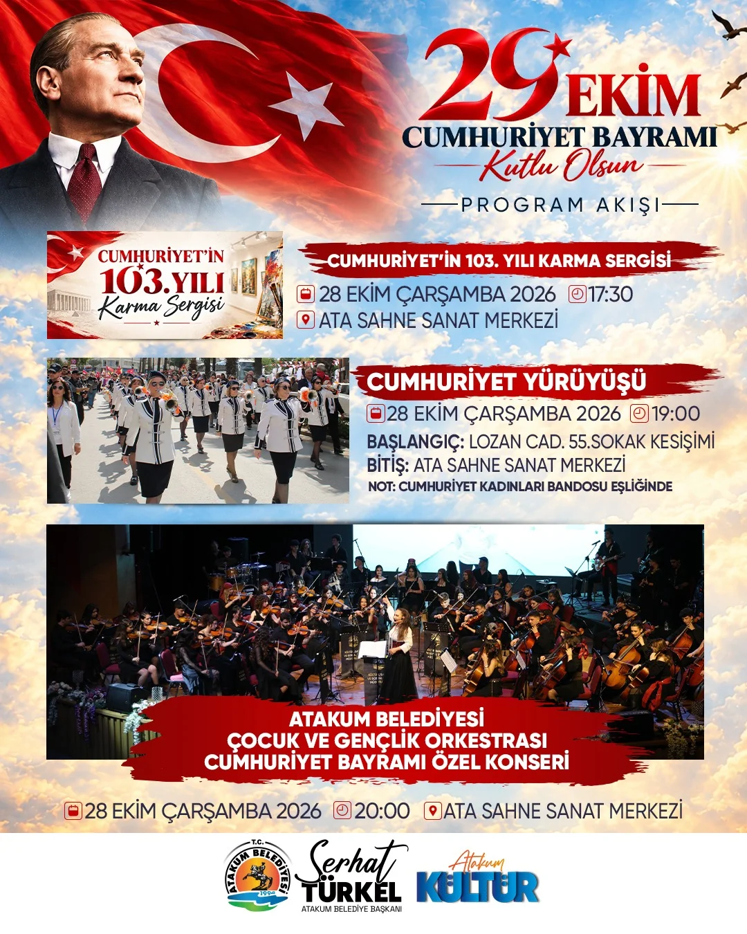 Atakum Belediyesinden Cumhuriyetin 103. yılına özel program - Fotoğraf 1