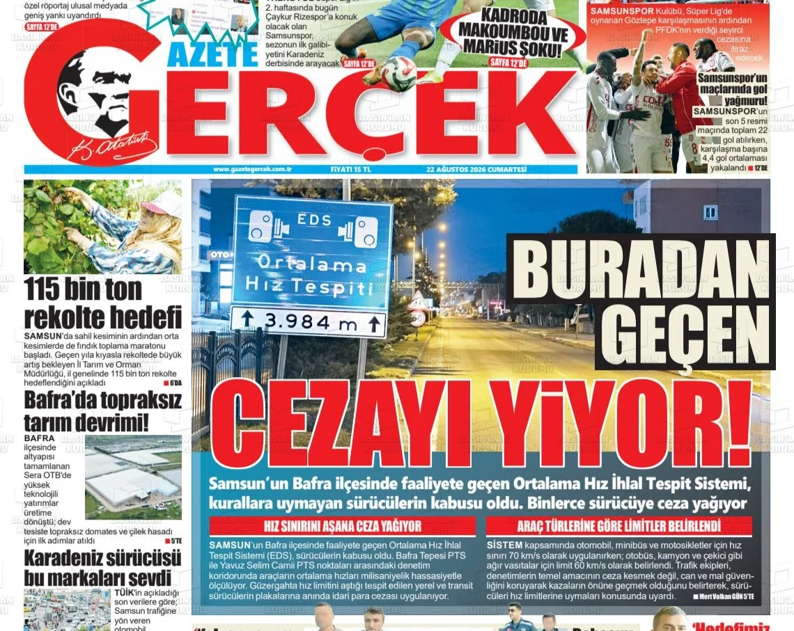 Bafra’da EDS Cezaları Yağıyor! Bu Yoldan Geçen Sürücüler Dikkat - Fotoğraf 1