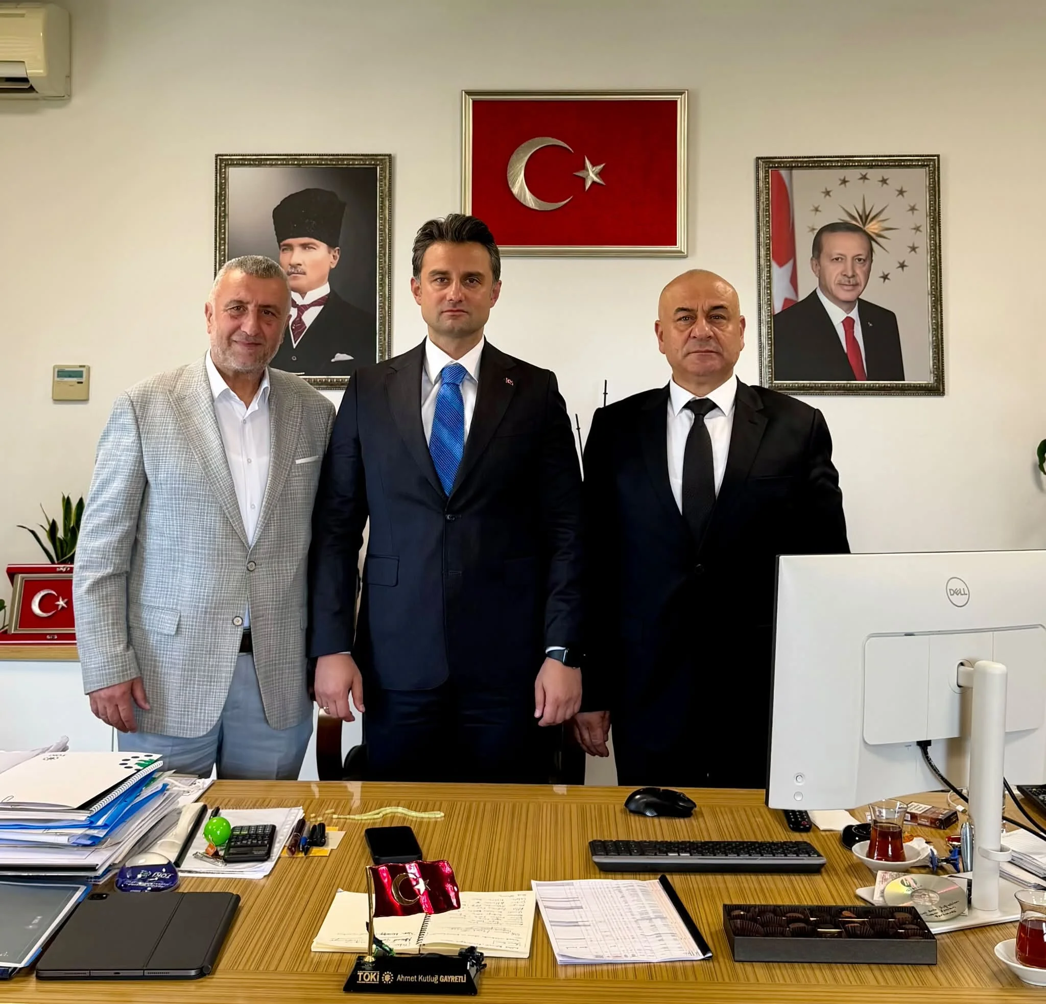 Samsun’dan TOKİ Başkan Yardımcılığı görevine atanan Gayretli’ye hayırlı olsun ziyareti - Fotoğraf 3
